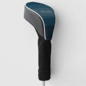 Blau Golf Headcover (angewinkelt)