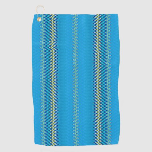 Blau Golfhandtuch (Vorderseite)