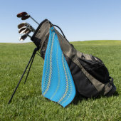 Blau Golfhandtuch (Gras)