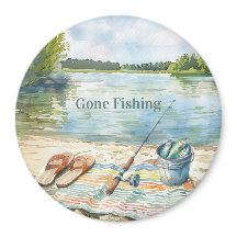 Blau Gone Fishing Bucket See