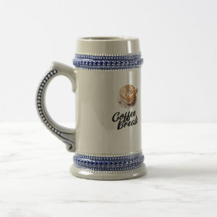 Blau/Grau 22 oz/weiß/Gold 20 oz Größe Bierglas