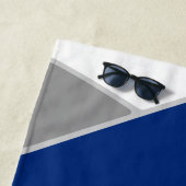 blau grau oder JA farbig personalisierte Volleybal Strandtuch (Beispiel)