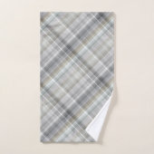 Blau/Grau/TAN kariert Badhandtuch Set (Handtuch)