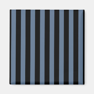 Blau-grau und schwarze Streifen Magnet