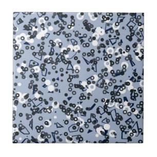 blau grau und weiß geometrisch fliese