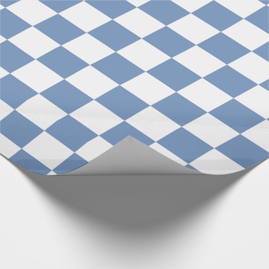 Blau/Grau und Weiß Geschenkpapier (Ecke)