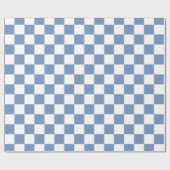 Blau/Grau und Weiß Geschenkpapier (Flach)