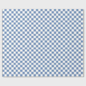 Blau/Grau und Weiß Geschenkpapier (Flach)