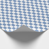 Blau/Grau und Weiß Geschenkpapier (Ecke)