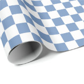 Blau/Grau und Weiß Geschenkpapier (Rolleneckpunkt)