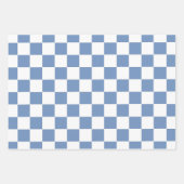 Blau/Grau und Weiß Geschenkpapier Set (Vorderseite 3)