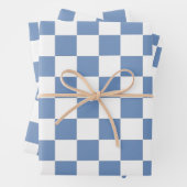 Blau/Grau und Weiß Geschenkpapier Set (Beispiel)