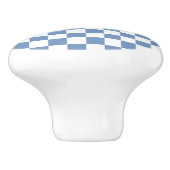 Blau/Grau und Weiß Keramikknauf (Seitenansicht)