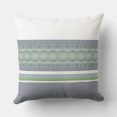 Blau-Grau und Weiß Kissen (Rückseite)