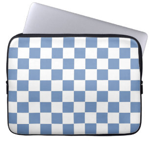 Blau/Grau und Weiß Laptopschutzhülle