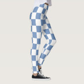 Blau/Grau und Weiß Leggings (Rechts)