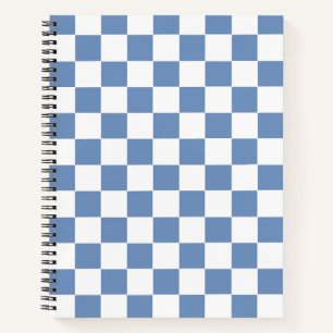Blau/Grau und Weiß Notizblock