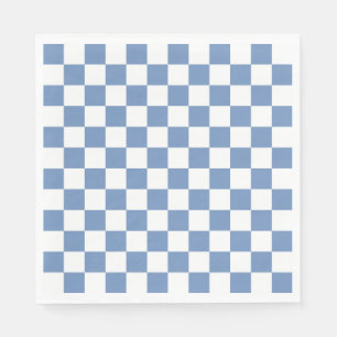 Blau/Grau und Weiß Serviette