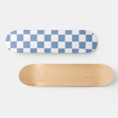 Blau/Grau und Weiß Skateboard (Horizontal)