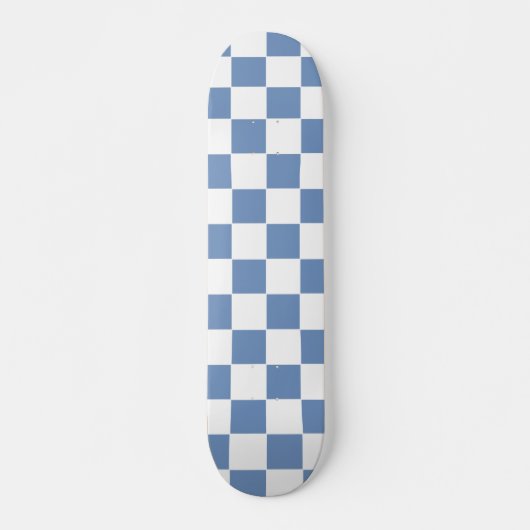 Blau/Grau und Weiß Skateboard (Vorne)