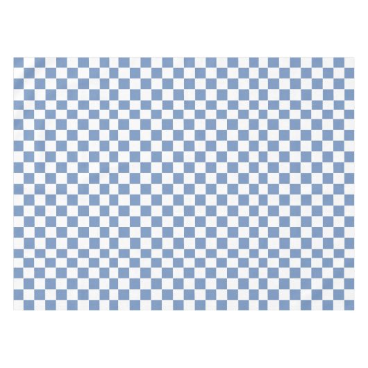 Blau/Grau und Weiß Tischdecke (Vorderseite (Horizontal))
