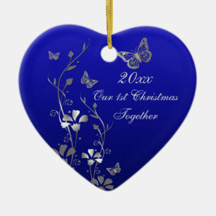 Blau, Grau unser 1. Weihnachtsschmuck