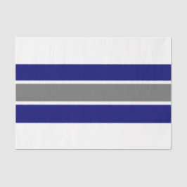 Blau/Grau/Weiße Streifen, 18lb Tissue Paper Seidenpapier