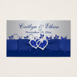 Blau, graue Blüte, Herz-Gastgeschenk Hochzeit-Tag