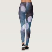 Blau graue Buche, abstrakter Hintergrund. Leggings (Rückseite)