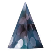 Blau graue Buche, abstrakter Hintergrund. Partyhütchen (Rückseite)