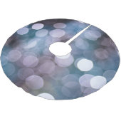 Blau graue Buche, abstrakter Hintergrund. Polyester Weihnachtsbaumdecke (Schrägansicht)