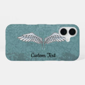 Blau-Graue Flügel iPhone-Hülle iPhone 16 Hülle (Rückseite (Horizontal))