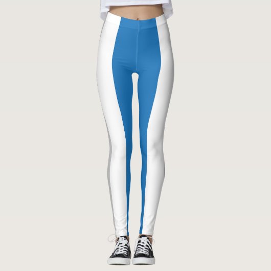 Blau/Graue gestreifte Leggings 1 (Vorderseite)