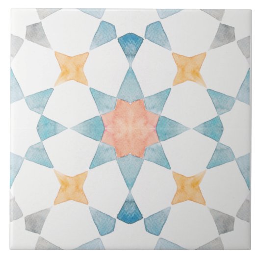 Blau-graue, marokkanische Fliesen (Vorderseite)