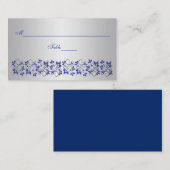 Blau, graue Platzkarte (Vorne/Hinten)