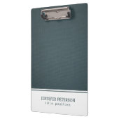 Blau-graue Textur Klemmbrett (Links)