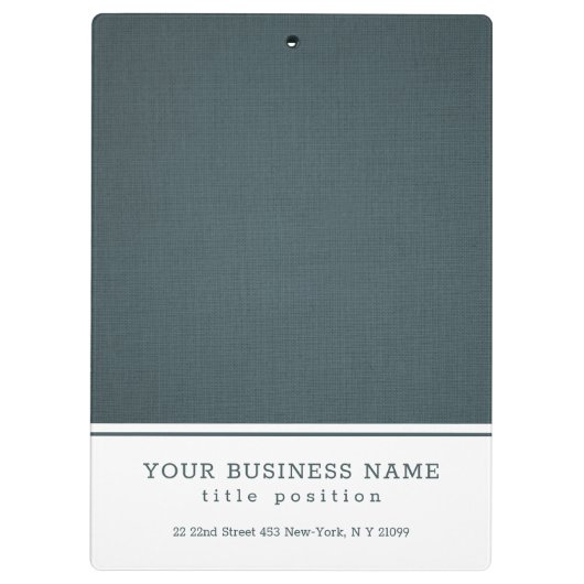 Blau-graue Textur Klemmbrett (Rückseite)