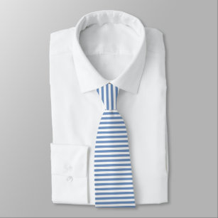 Blau/graue und weiße Streifen Krawatte