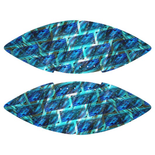 Blau, graviert, gerieben oder gelb football (Paneele)