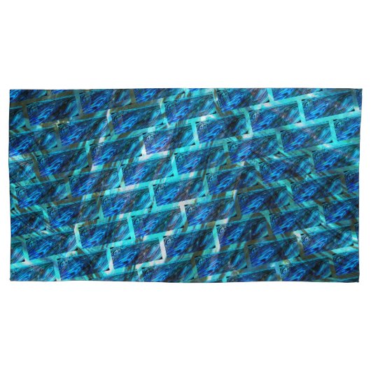 Blau, graviert, gerieben oder gelb kissenbezug (Vorderseite-Links)