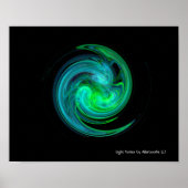 BLAU GREEN LIGHT VORTEX POSTER (Vorne)