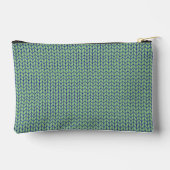 BLAU GREEN STRICK Kleines Zubehör Beutel (Rückseite)