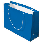 Blau Große Geschenktüte (Rückseite Schrägansicht)