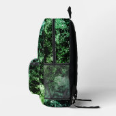 Blau/grün Abstraktes Tumorwasser Bedruckter Rucksack (Rechts)