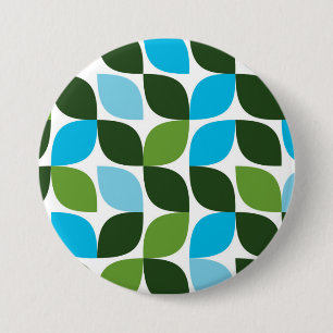 Blau, grün, cool, trendig, moderne Natur abstrakt Button