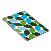 Blau, grün, cool, trendig, moderne Natur abstrakt Notizblock (Rechte Seite)