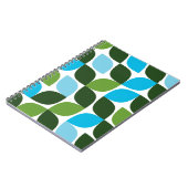 Blau, grün, cool, trendig, moderne Natur abstrakt Notizblock (Linke Seite)