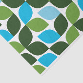 Blau, grün, cool, trendig, moderne Natur abstrakt Seidenpapier (Ausschnitt)