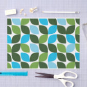 Blau, grün, cool, trendig, moderne Natur abstrakt Seidenpapier (Handwerk)