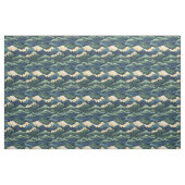 blau / grün / Crembäume und -gebirge Stoff (Fat Quarter (45,7 x 55,9 cm))